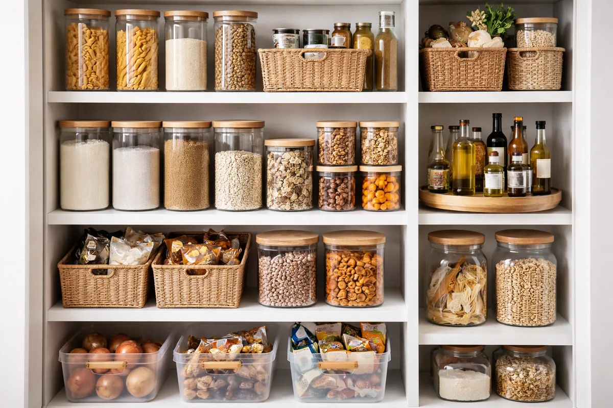 Do you need specific containers for pantry organization?
